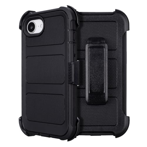 for Defender iPhone 16e Case with Belt Clip,Holster for 16e Phone Case with Kickstand,for Heavy Duty iPhone16e PhoneCase Rugged 2 Layers of