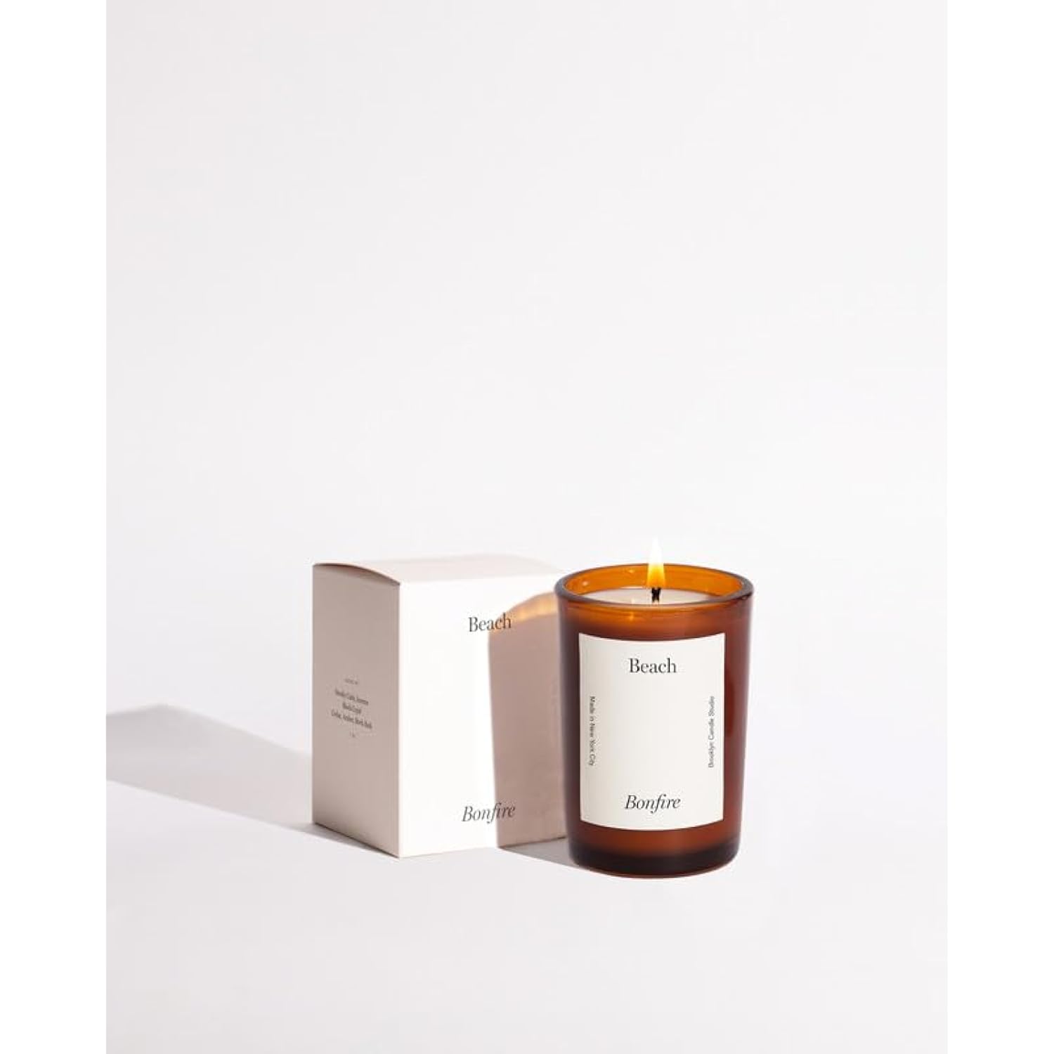 Brooklyn Candle Beach Bonfire Fall Candle - Luxury Scented Candle, Vegan Soy Wax, Autumn Aromatherapy, Hand Poured In The Usa, 50 Hour Slow Burn Time - 7Oz