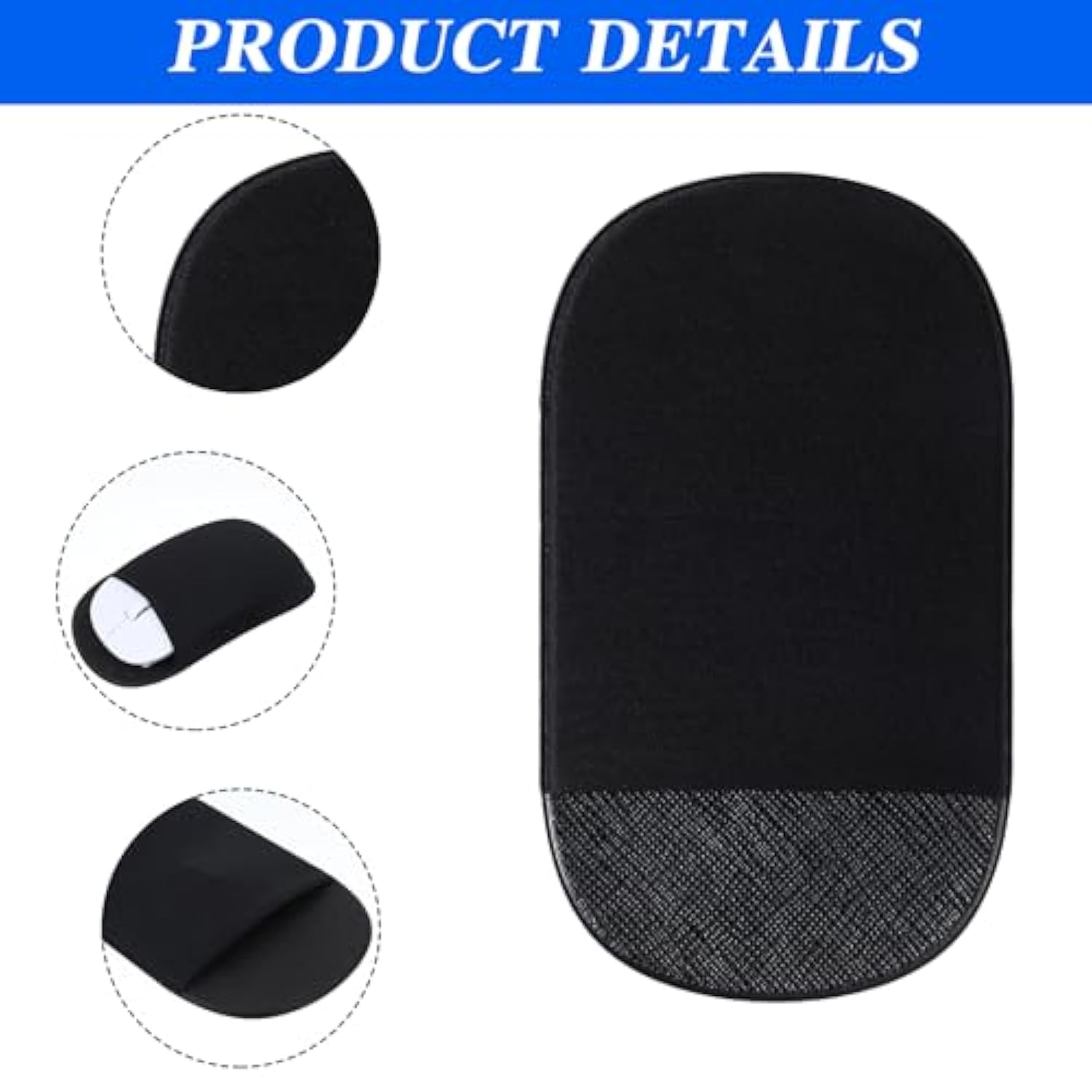 3Pcs Wireless Mouse Holder For Laptop, Stick On Mouse Pouch Universal Mouses Pocket For Laptop, Reusable Self-Adhesive Mouses Holder Bag, Hard Drive Sleeve For Computer Usb Cable Storage