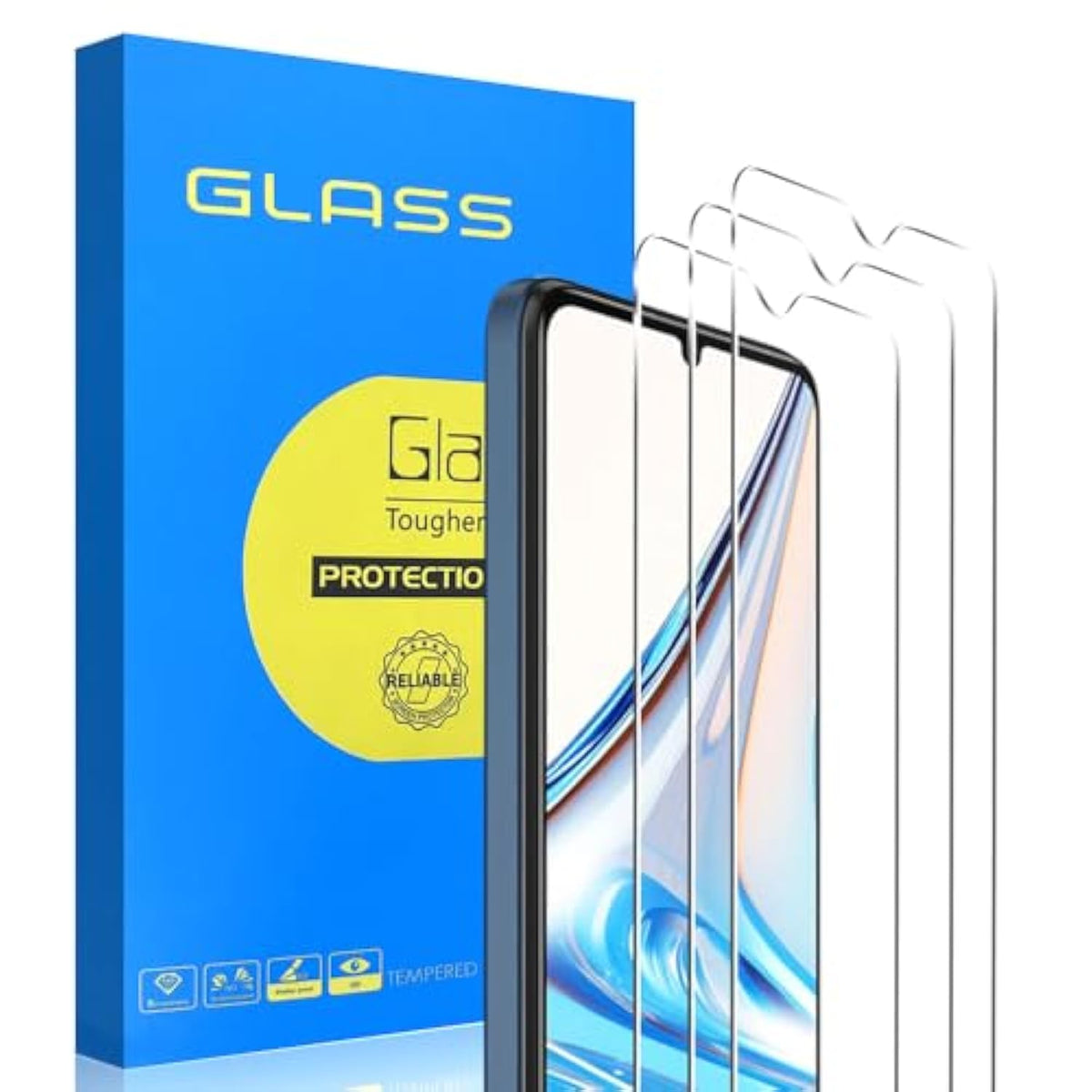 [3 Pack] Tempered Glass Screen Protector Compatible With Blu G44/G44 Plus With 9H Hd Clear Transparent Ultra Thin Protective Glass Film