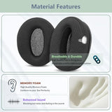 Breathable Replacement Earpads Compatible With Jvc Ha-S87Bn Ha-S88Bn Ha-S90Bn Ha-S78Bn Headphones Ear Pads Cushion(Breathable Fabric/High Density Foam)
