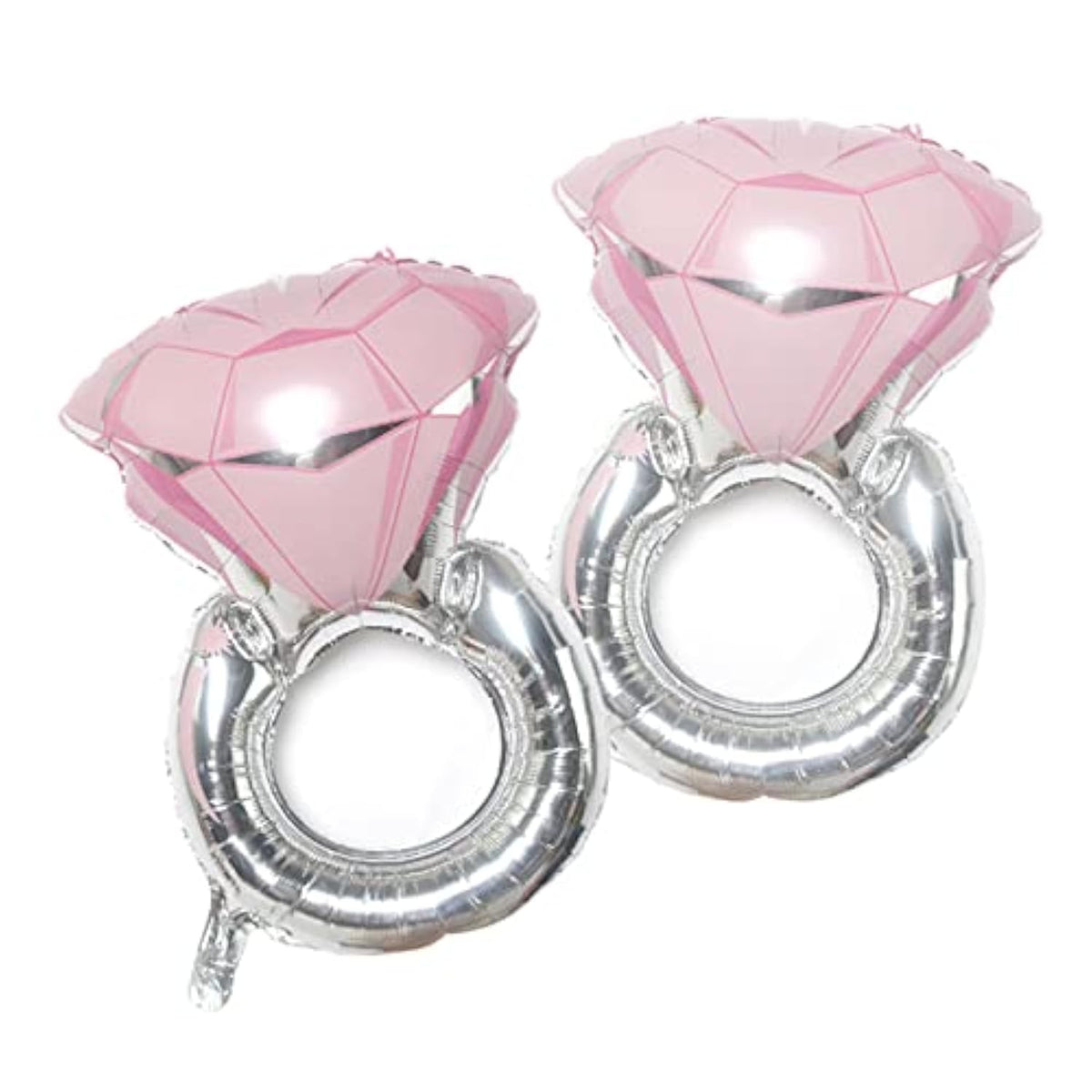 2Pcs Ring Foil Balloons – Large Inflatable Engagement and Wedding Party Decorations, Anniversary Celebration Supplies