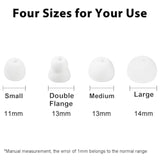 Replacement Earbuds Silicone Ear Buds Tips Compatible With Beats By Dr Dre Powerbeats Pro Wireless Earphones, Earbuds Replacement Tips For Beats Felx (White 8Pcs)