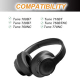 Replacement Earpads For Jbl Tune 700(700Bt)/710(710Bt)/720(720Bt)/750(750Bt,750Btnc)/760(760Nc)/770(770Nc) Headphones, Ear Pads Cushions With Softer Noise Isolation Foam-Red