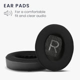 kwmobile Replacement Ear Pads Compatible with Bose Noise Cancelling 700 / NC700 (Set of 2) - Cooling Gel Earpads - Black