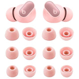Eartips Compatible With Beats Studio Buds +, Studio Buds, Fit Pro Earbuds; 6 Pairs Cosmic Pink Soft Silicone Earbud Tips