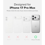 Ringke Fusion for iPhone 17 Pro Max Case, [Oil & Dirt Resistant] UV Coating for Scratch & Discoloration Resistant, Shockproof Air Pockets - Matte Clear