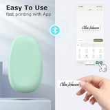 E10 Bluetooth Label Maker Machine With 3 Tapes, Continuous Waterproof Label, Versatile App With 35 Fonts And 1K+ Icons, Inkless Labeler For Home, Kitchen, School, Office Organization, Green