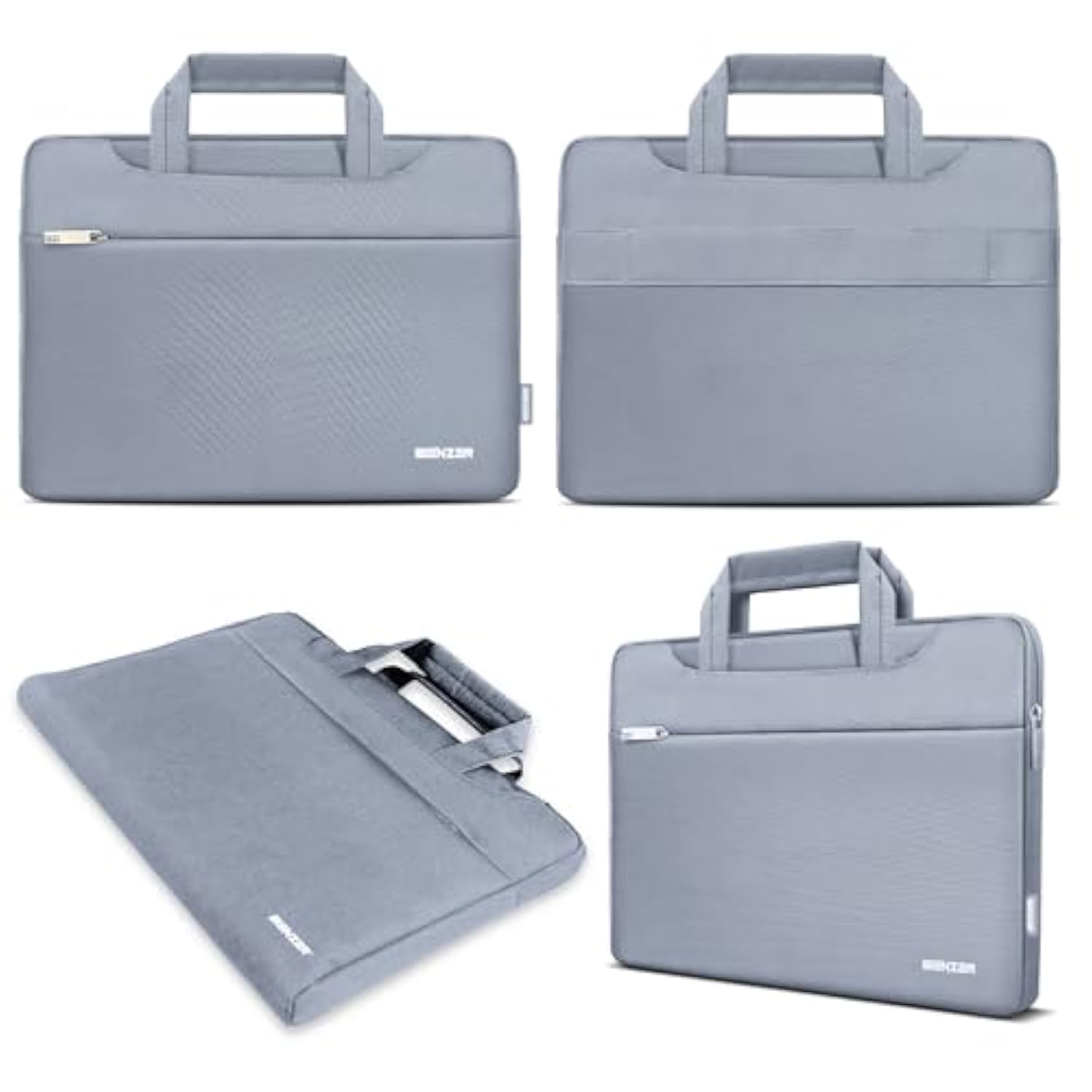 IBENZER Laptop Sleeve Bag for MacBook Air/Pro 13 13.3 14 inch, Carrying Case for 13 in Surface/HP/Dell/Lenovo Chromebook, Laptop Cover for M1 M2 Mac Air/Pro 13"-14”, Lavendar Gray, BG13-LVGY