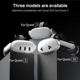 Head Strap For Oculus Meta Quest 2, Elite Adjustable Replacement Strap For Meta Quest Headset, With One-Click Fit, Pu Cushion For Enhanced Comfort & Support, Quest 2 Accessories (No Battery)
