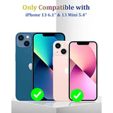 3-Pack iPhone 13 & 13 Mini Camera Lens Protectors 9H Tempered Glass Black Circle