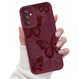 for  Galaxy A17 5G Case, Creative Butterfly Pattern Design for Girl Women, Soft Silicone Shockproof Anti-Scratch Protection Phone Cover for