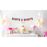 Casino Themed Glitter Banner – Las Vegas Birthday And Bachelorette Party Decorations – Poker Party Garland, Favors And Supplies