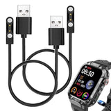 Smart Watch Charger Cables Compatible With Hvlgmrc Masvvpi P66 1.96 Inches Rugged Smart Watch, 2-Pack