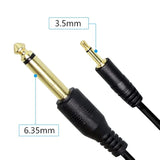 1/8" To 1/4" Ts Cable, Gold Plated 3.5Mm Mono Male To 6.35Mm Mono Male Audio Cable For Amplifier, Speaker,Guitar(2M/6.56Ft)