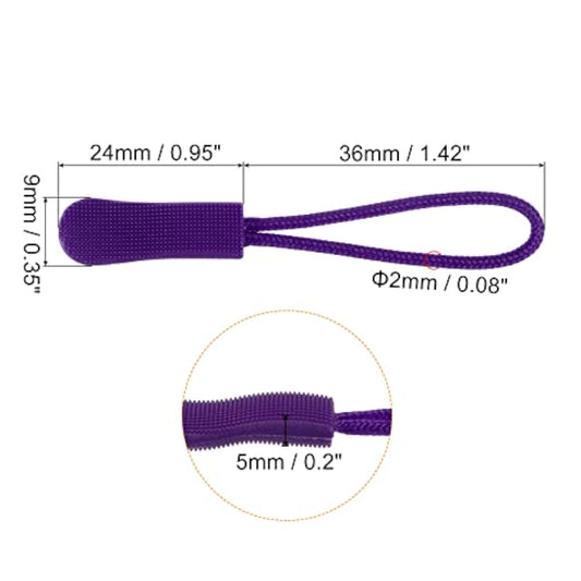 Zipper Pulls Pull Head Handle Replacement Tab Tags Cord Extension For