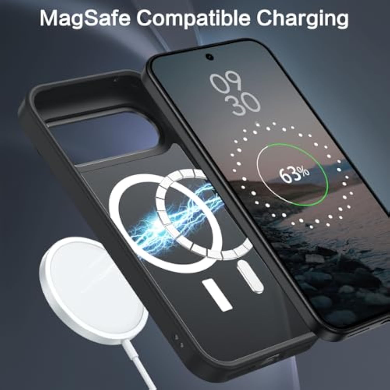 For Google Pixel 10 Pro Xl Case, Strong Magnetic [Compatible With Magsafe] Translucent Matte Frosted Slim Fit Shockproof Women Men Protective Phone Case For Pixel 10 Pro Xl,Black
