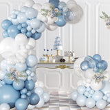 Dusty Blue Balloon Arch Kit 126 Pcs Light Blue And White Balloon Arch Garland Kit Include Macaron Balloons For Wedding Birthday Baby Shower Gender Reveal Bridal Decorations