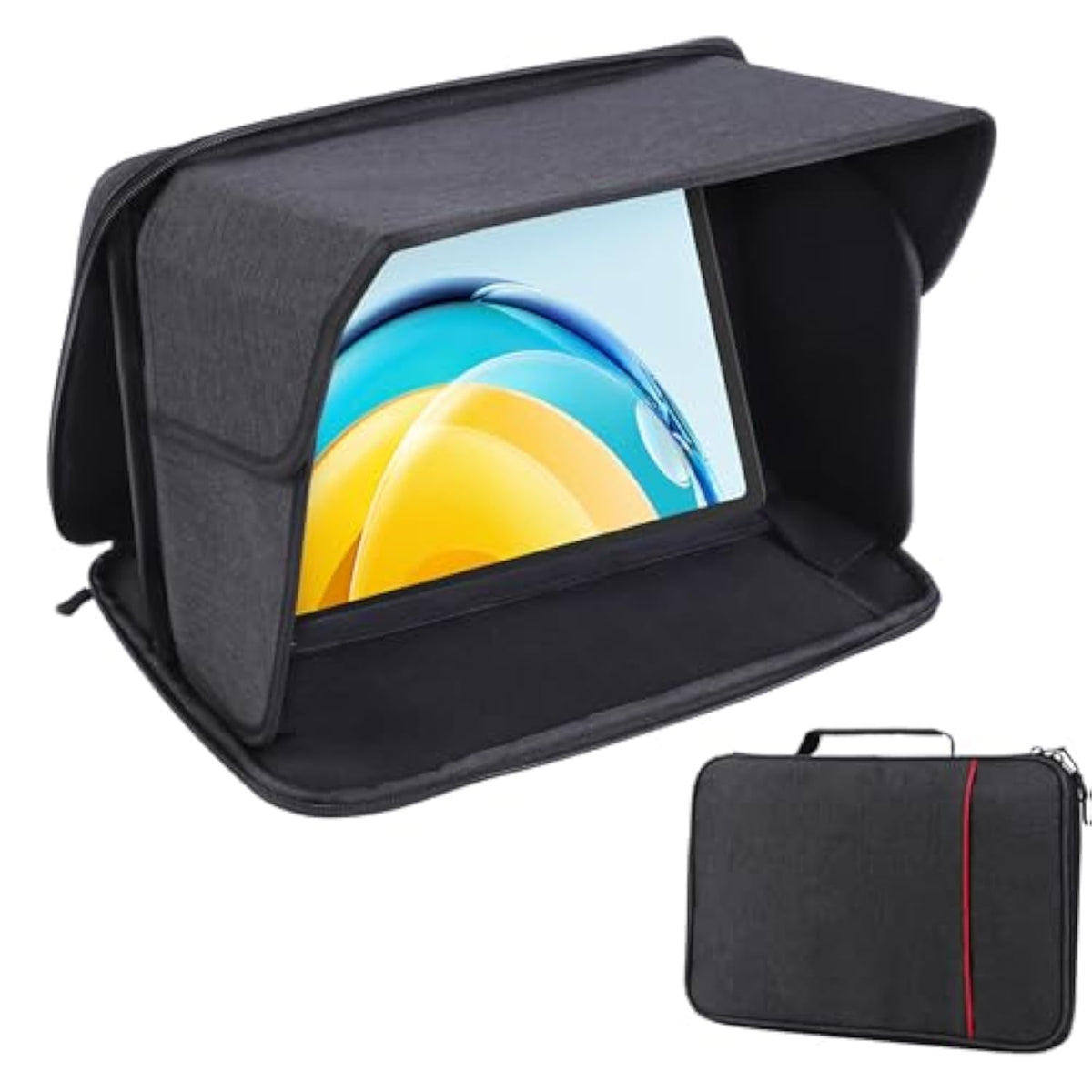 Ipad Sun Shade Tablet Sleeve Case For 8-8.5 Inch, Ipad Sun Glare Shield Tablet Shield Cover Protective Sunshade Travel Tablets Bag, 8-8.5''