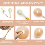 Nude Balloons Different Sizes Double Stuffed Apricot Balloon Garland P