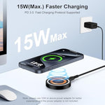 Samsung S25 S24 Fast Wireless Charging Pad For Galaxy S25 S24 S23 S22 S21 S20 Ultra Fe Z Fold Flip 6 5 Pixel 9 8 7 Pro 8A,15W Magnetic Wireless Magsafe Charging Station For Iphone 16E 16 15 14Pro Plus