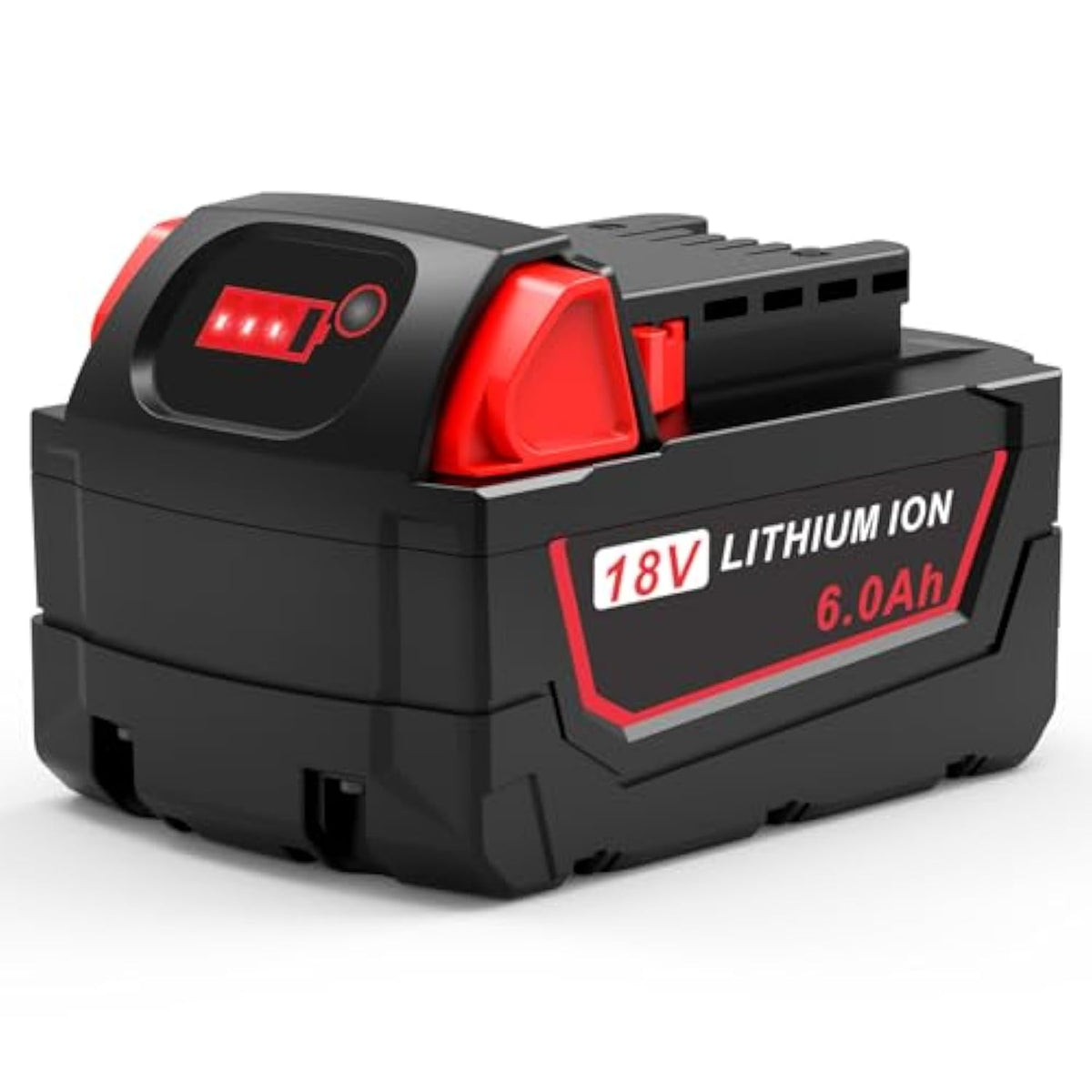 Replacement For 18V M18 Battery Compatible With Milwaukee M18 Battery 18V 6.0Ah 48-11-1850 48-11-1840 48-11-1890 48-11-1815 M18 M18B Cordless Power Tools Lithium-Ion Battery