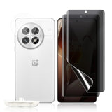 Privacy Screen Protector For One Plus 13, Flexible Tpu Protective Film [2+2 Pack] Camera Lens Protector [3D Full Coverage] [Anti-Spy] [Scratch-Resistant] For Oneplus 13
