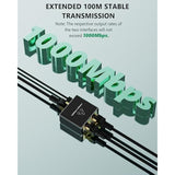 Ethernet Splitter, High Speed 1000Mbps Ethernet Splitter 1 To 2, Rj45 Internet
