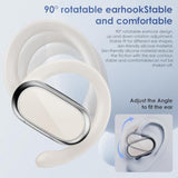 Open Ear Headphones,360-Degree Panoramic Sound, Dt4.0 Without Sound Loss,Air Conduction, 48H Range,Led Display,Ipx7 Waterproof, Wireless Earbuds For Meeting, Driving,Traveling