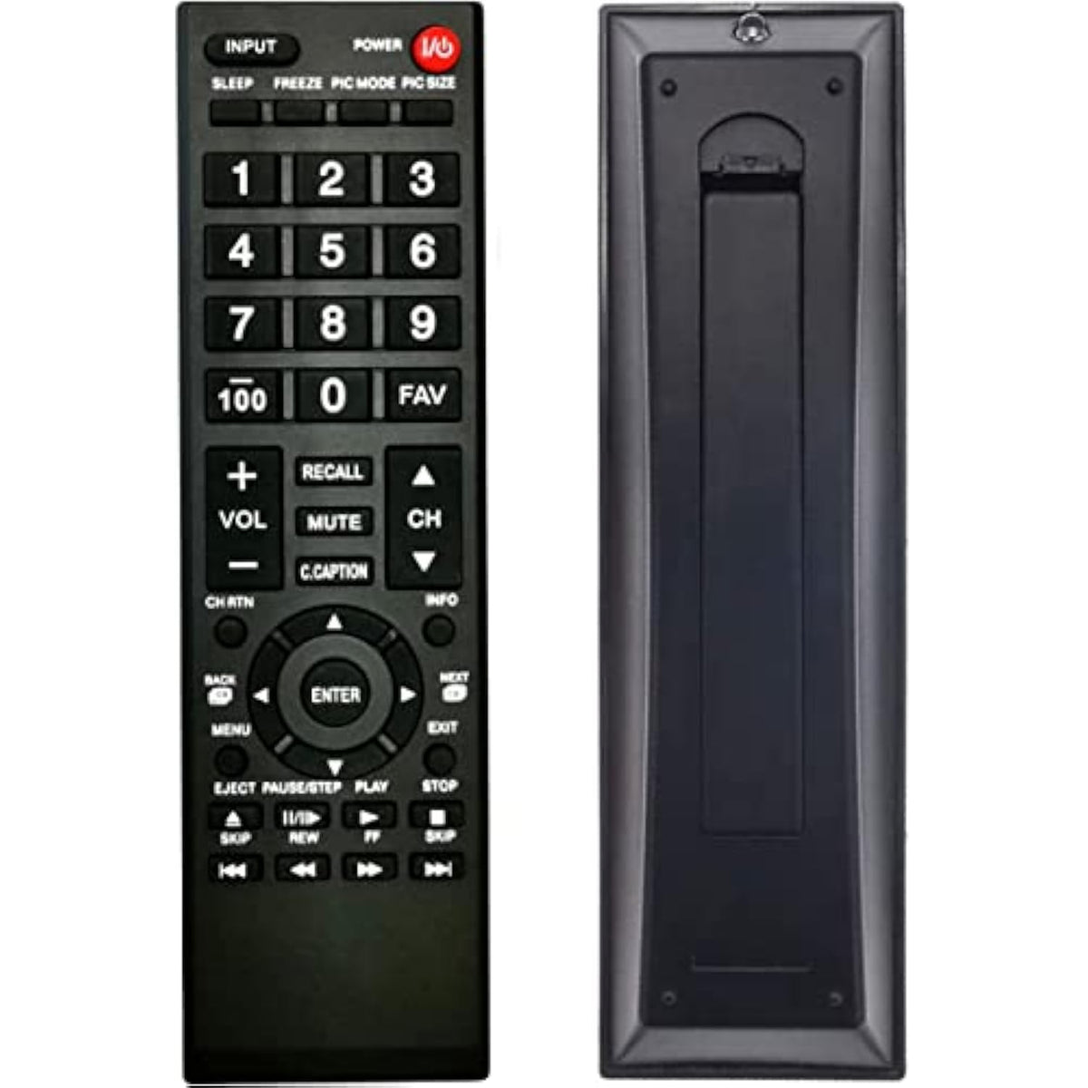 Universal Remote Control for Toshiba LCD LED HDTV 3D 4K Smart TVs