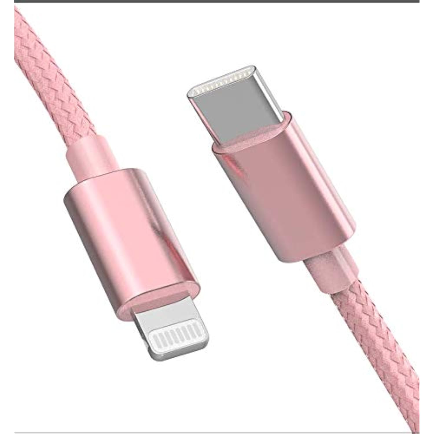 Apple Mfi Certified Usb C To Lightning Cable 4 Ft Charger/Sync For Iphone X/Xs/Xr/Xs Max / 8/8 Plus, (For Use With Type C Chargers) 4Ft (Rose)