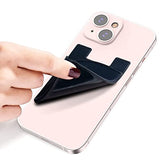 Phone Wallet, 3 PCS Ultra Slim Credit&ID Card Holder Wallet Stick on Credit Card Holder Compatible for iPhone, Android & Most Smartphones - White