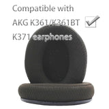 K361 Replacement Ear Pads Compatible With Akg K361/K361Bt/K371/K371Bt Wireless Headphones, Earpads Cushions With Soft Soccer Net Braid And Memory Foam Making (Black/Woven)