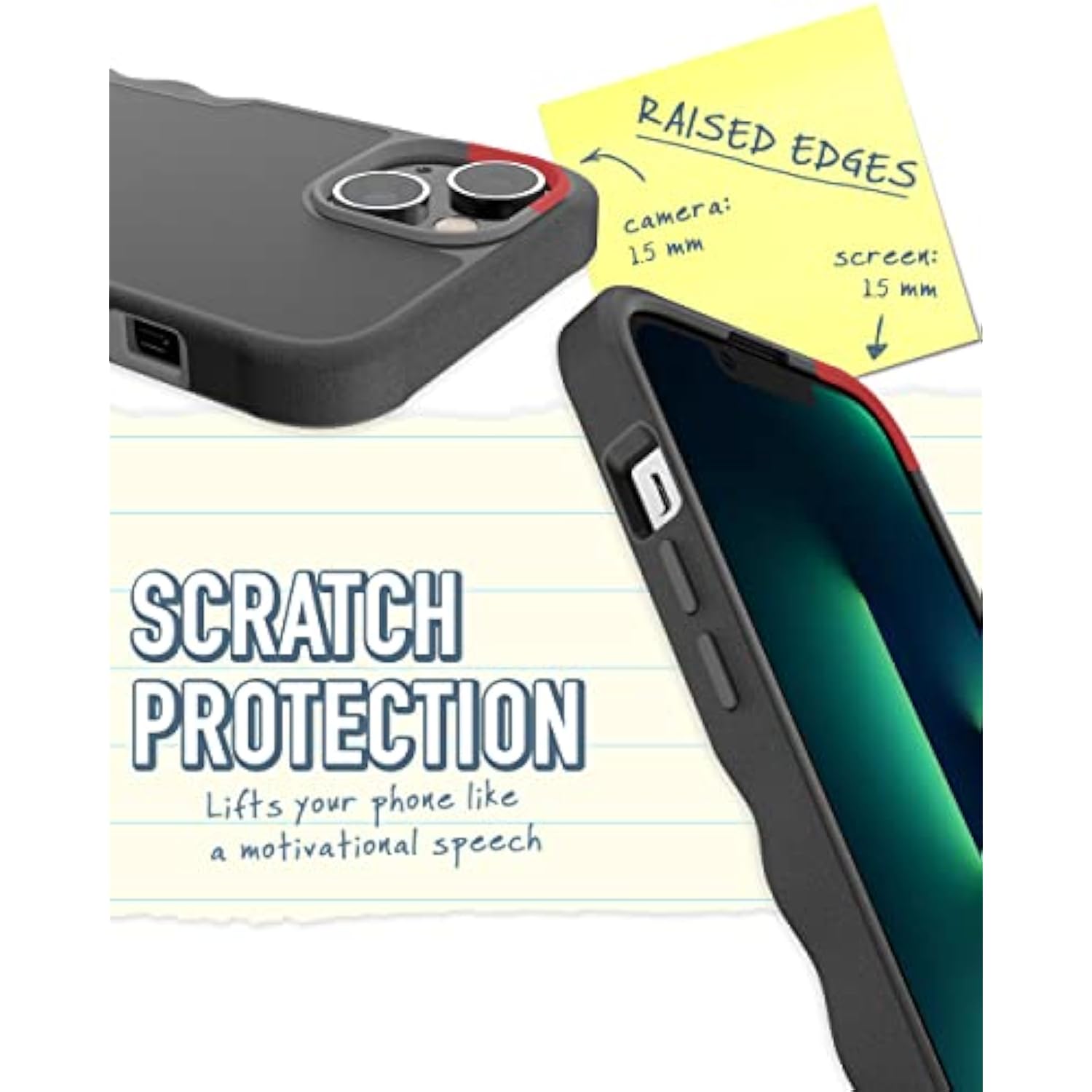 Iphone 14 Protective Magnetic Case - Gripzilla Compatible With Magsafe [Rugged + Tough] Heavy Duty Grip Armored Slim Cover W/Drop Tested Protection For Apple Iphone 14 - Black Tie Affair