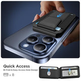For Magsafe Wallet, Magnetic Card Wallet Holder, Compatible With Magsafe Wallet, 3-Card Holder, For Iphone 15/14/13/12 Series,Black