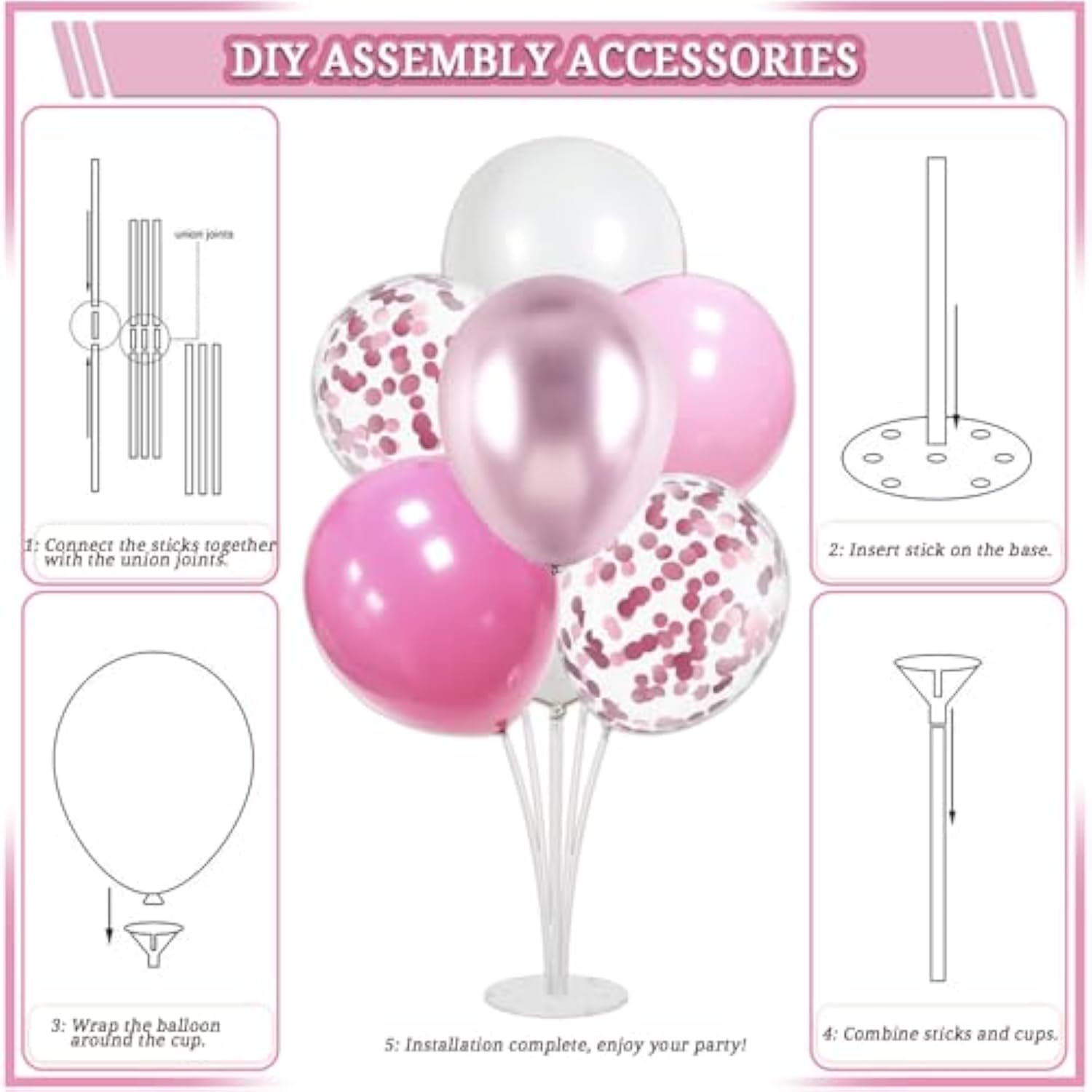 254 Pcs Coquette Birthday Decorations, Pink Bow Party Supplies Inclue Serves 25 Plates And Napkins Tablecloth, Birthday Banner, Balloons, Cake Topper, Butterfly Decor, Photo Props For Girls