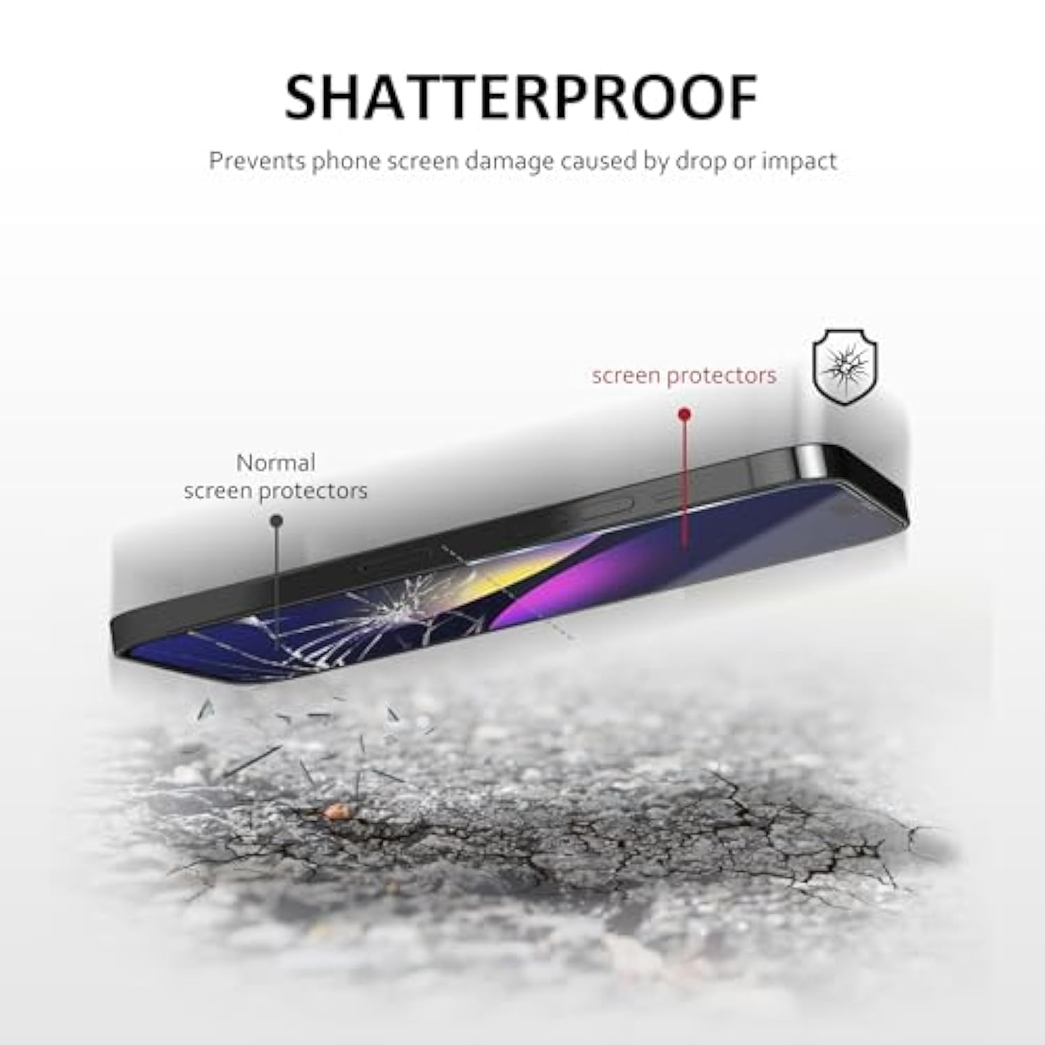 iCarez Tempered Glass Screen Protector for iPhone 16 Plus 6.7 inches 2024 [2-Pack] Case Friendly Full Coverage Tray installation Black Frame