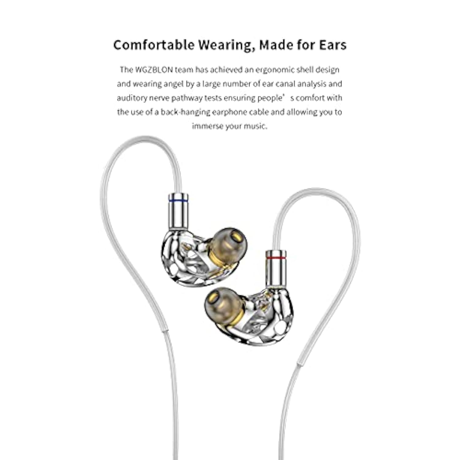 In-Ear Earphones Blon Bl-A8 Prometheus 10Mm Dd Earbuds 3D Printing Metal Housi