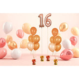 Metallic Gold Balloon Weights 12-Pack, 5.5" Party Favors