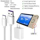 5V Ac Power Adapter Charger And 5Ft Usb Charging Cord Cable Compatible With Vtech Rm5754/Hd/2Hd, Vtech Rm5764/Hd/2Hd, Vtech Rm5864/Hd/2Hd, Vtech Rm7754/Hd/2Hd, Vtech Rm7764/Hd/2Hd Video Baby Monitor