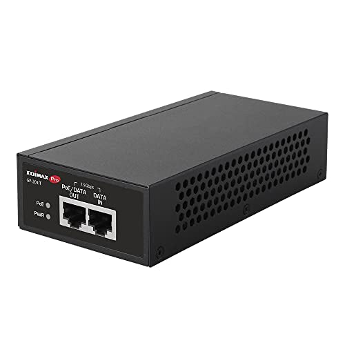 Pro Gigabit Poe+ 30W Injector Adapter, 2.5 Gbps, Adds Power To Poe Powered Device (Pd) For Up To 100 Meters (328Ft), Powers Ip Cameras, Ip Phones, Digital Signage And More, Gp-201It