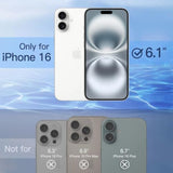 JETech Privacy Full Coverage Screen Protector for iPhone 16 6.1-Inch, Black Edge Anti-Spy Tempered Glass Film with Easy Installation Tool, Case-Friendly, 2-Pack