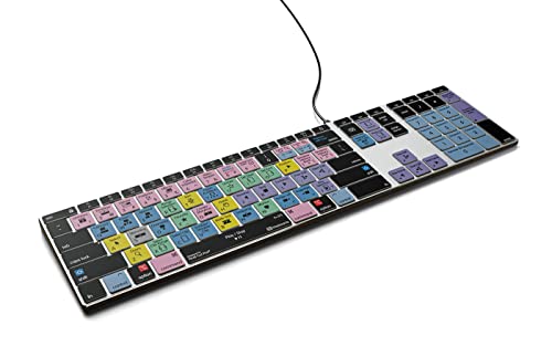 Final Cut Pro Backlit Pro Aluminum Keyboard - Macos - Us 150+ Shortcuts, Color-Coded, Backlit For Enhanced Visibility, Boosts Editing Speed By 40%, Designed For Final Cut Pro X