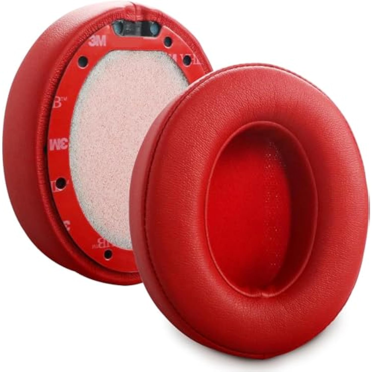 Studio 2.0 Earpads Replacement Ear Cushions Cover Compatible With Beats Studio 2 & Studio 3 Wired & Wireless Headphones Soft Protein Leather And Noise Isolation Memory Foam Ear Pads (Red)