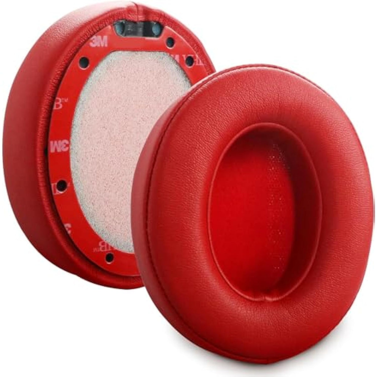 Studio 2.0 Earpads Replacement Ear Cushions Cover Compatible With Beats Studio 2 & Studio 3 Wired & Wireless Headphones Soft Protein Leather And Noise Isolation Memory Foam Ear Pads (Red)