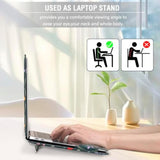 MOSISO Case Compatible with MacBook Air 13 inch M4 M3 M2 M1 2025-2018/Pro 13 inch M2 M1 2025-2016, Aesthetic Simple Floral PU Leather Portfolio Protective Stand Cover, Green