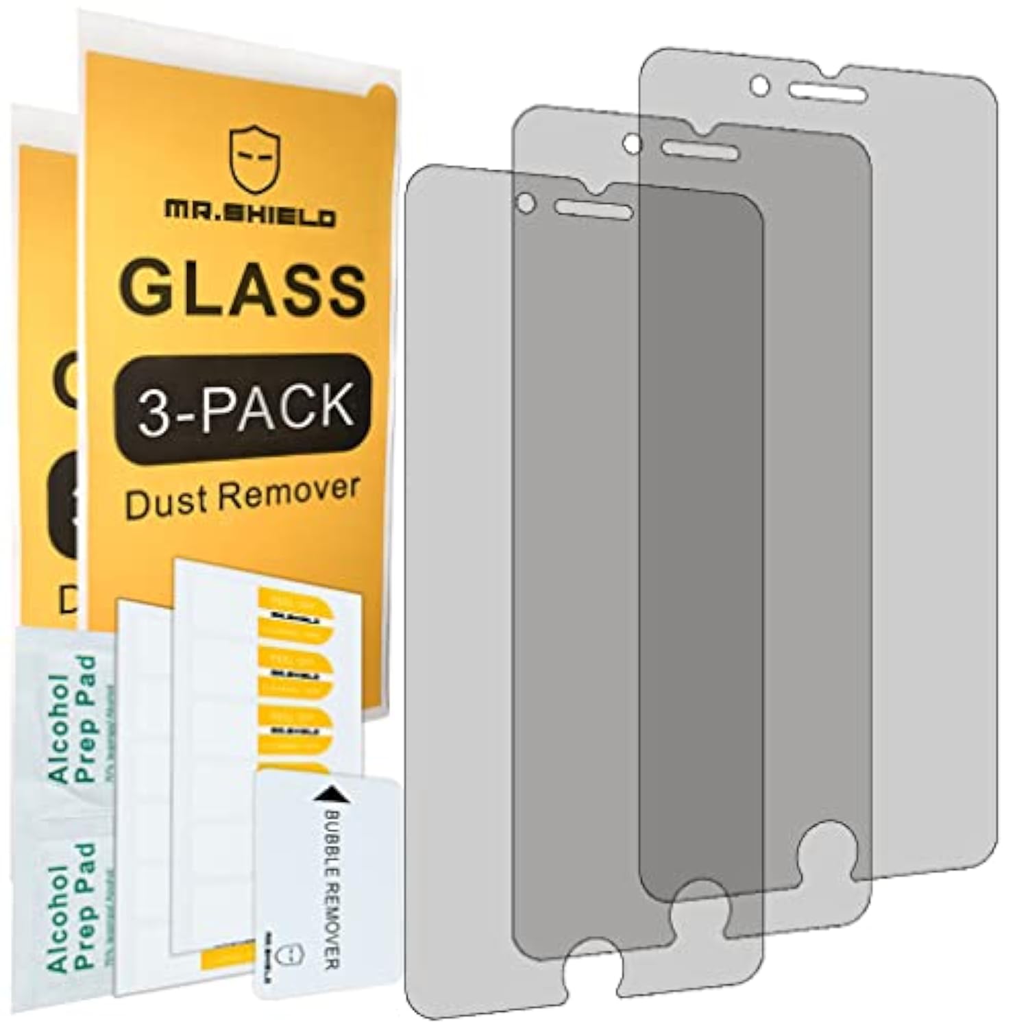 [3-Pack] Privacy Screen Protector Compatible With Iphone 7 Plus/Iphone 8 Plus [Tempered Glass] [Anti Spy] Screen Protector With Replacement