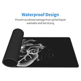 Large Mouse Pad Xxl, Heart Anatomical Cardiologist Doctor Gaming Mouse Pad, Big Desk Mat With Stitched Edges Mousepad For Gaming Keyboard Computer Laptop Office, 31.5'' X12''