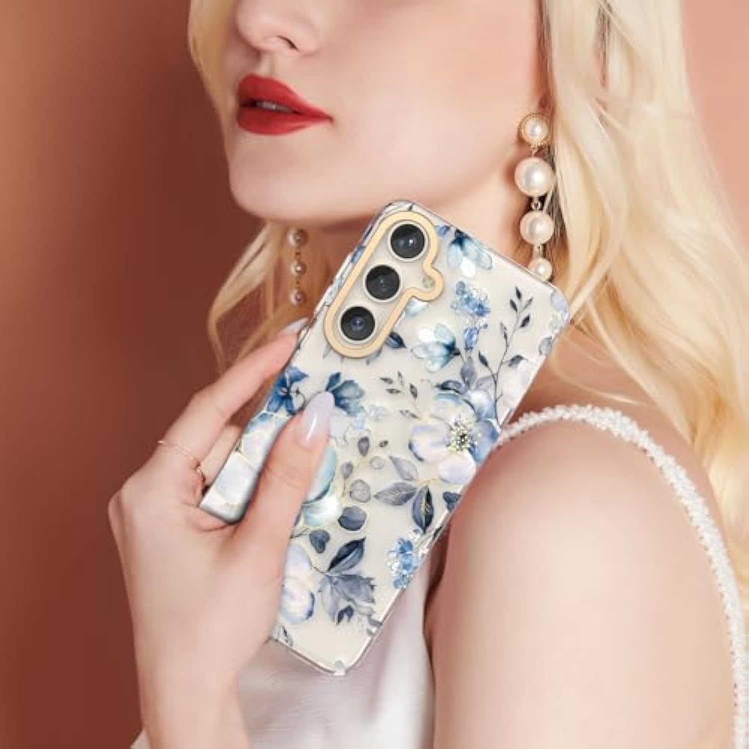 Case For Samsung Galaxy S25 Plus - Slim Fit Floral S-25 Plus Cover, Elegant Feminine Flower Design, Ultra-Thin Anti-Yellowing Protective Cute Shell For Women And Girls, (Blossom)