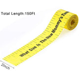 2 Rolls 2In X 150Ft Baby Shower Measuring Tape Tummy Measure Belly Game For Baby Shower Party Supplies